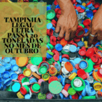Volume representa mais de R$ 10 mil em recursos destinados para o terceiro setor, através das coletas de tampas plásticas em diversas cidades do Brasil